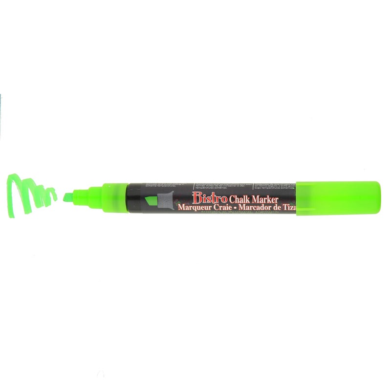 Uchida 483-C-F4 Chisel Tip Bistro Chalk Marker, Fluorescent Green - Image 2